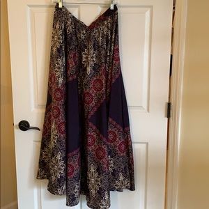 Full circle maxi skirt